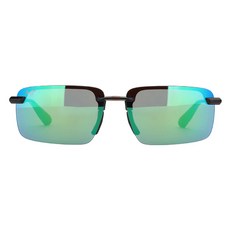 Maui Jim Laulima AF MP GM MJ0656 01 61 偏光鏡片 運動太陽眼鏡, 1個, 亮面透明棕 + MAUIGreen