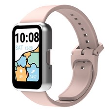 랩씨 스마트 워치 풀커버 슬림 하드 강화유리 케이스, 매트 실버