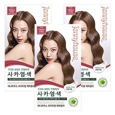 제니하우스코스메틱 프리미엄 헤어컬러 염모제, 코랄핑크브라운9CPB, 3개