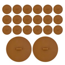 MariposaMadrid 廚房用矽膠杯蓋 棕色, 20個, 平面型, 1入