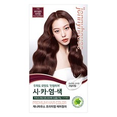 제니하우스코스메틱 프리미엄 헤어컬러 염모제, 로즈골드브라운 7RB, 1개