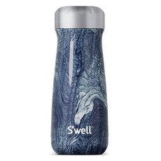 S'well Traveler不鏽鋼真空保溫瓶, Azurite Marble, 1個, 470ml