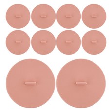 MariposaMadrid Bueokdaom 矽膠杯蓋 鮭魚色, 10個, 平面型, 1入
