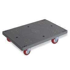 World Clean 好推的灰色平臺搬運車, 1個