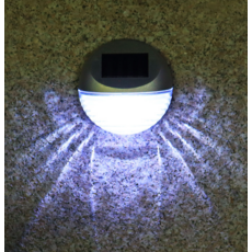 有氣氛的太陽能照明戶外牆 2入, 白色