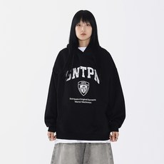 세인트페인 남녀공용 리스 헤비웨이트 오버핏 긴소매 후드 티셔츠