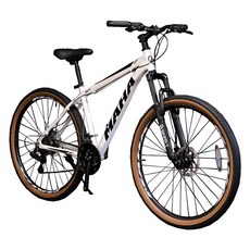오투휠스 마하 S7 G 기계식 입문용 산악 MTB 자전거 15 69.85cm 50% 조립배송, 화이트, 1개, 171cm