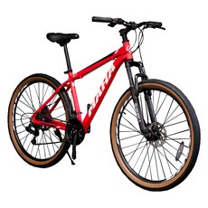 오투휠스 마하 S7 G 기계식 입문용 산악 MTB 자전거 15 69.85cm 50% 조립배송, 레드, 1개, 171cm