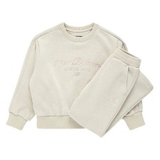 New Balance Kids 女童 NBGC 短版刷毛運動上下衣套裝