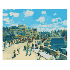 Momofix Painting DIY 名畫繪製 40 x 50 cm, J29 雷諾瓦 巴黎新橋, 1個