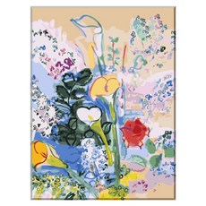 MOMOPICS PAINTING DIY數字油畫 60 x 75 cm, 1個, WK13 勞爾·杜菲 莉莉與玫瑰