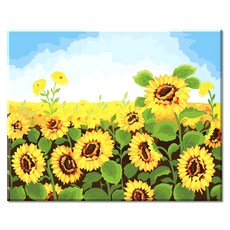 Momofix Painting DIY 數字油畫 40 x 50 cm, J79 向日葵饗宴