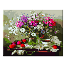 Pipo Painting DIY油畫 40*50cm, I42 白色滿天星, 1幅