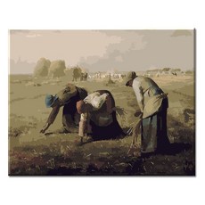 Momofix Painting DIY 數字油畫 40 x 50 cm, H14 米勒 拾穗