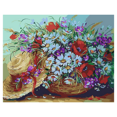 Momofix Painting DIY名畫繪製 40 x 50 cm, I43 草帽與花籃, 1個