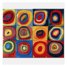 Momofix Painting DIY 名畫繪製 40 x 50 cm, X07 康丁斯基 色彩研究, 1個