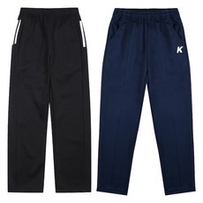 KISPO 青少年刷毛旗幟褲2件組