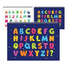 다다 그리면서 배우는 알파벳 스케치북 랜덤발송, 24매, 3개