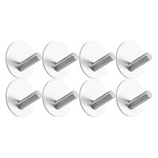 경사형 스틸 후크, 실버, 8개