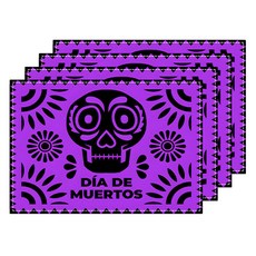 마켓피오 파티스타일 테이블 매트, 타입 2, 4개, 45 x 30 cm