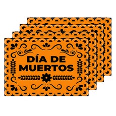 마켓피오 파티스타일 테이블 매트, 타입 1, 4개, 45 x 30 cm