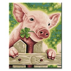 Momofix Painting DIY名畫40x50cm, G14 幸運豬, 1幅