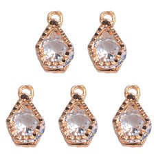 마다꾸미 크리스탈 목걸이 팬던트 목걸이 우정 팔찌 만들기, 29 오각 골드, 5개