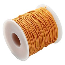 마다꾸미 컬러 고무줄 롤 수경끈 만들기 고무끈 대용량 1mm x 50m, 감귤, 1개