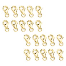 마다꾸미 목걸이 팔찌 연결 액세서리 부자재 고리, 골드, 20개