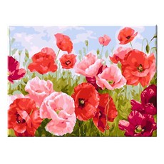 Momofix Painting DIY名畫40x50cm, I61 粉紅罌粟田, 1幅