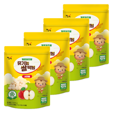 Jjangjuk 米餅球, 蘋果, 4包, 25g