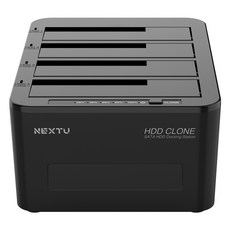 넥스트유 크이원 USB3.0 SSD HDD 하드 도킹스테이션 4베이 하드복사기, 864DCU3, 1개
