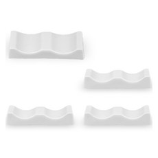 Love Bone China 優質陶瓷筷匙架, 4個, 白色