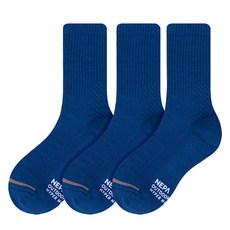 NEPA Mongkol 氣墊中筒襪 3雙組 NPCMCMD, 藍色