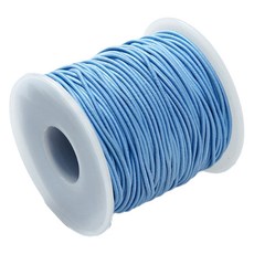 마다꾸미 컬러 고무줄 롤 1.2mm 대용량 50m, 라이트블루, 1개