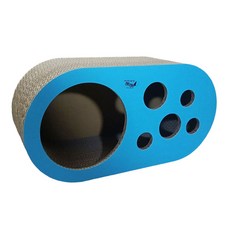 CO.CO.CAT 酷酷貓 洞洞樂 台灣製瓦楞紙貓抓板, 1個, 67 x 27 x 35cm, 藍色