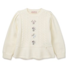 Perimitz 女童花朵套頭針織衫 P2441K453