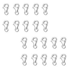 마다꾸미 목걸이 팔찌 연결고리 액세서리 마감장식 부자재, 15 실버, 20개
