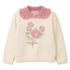 Perimitz 女童花朵套頭針織衫 P2441K451