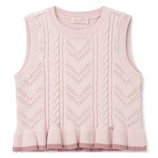 Perimitz 女童鏤空針織背心