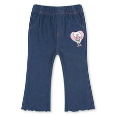 Milk Baby Esther Bunny 艾絲樂小兔女童斜紋丹寧靴型刷毛褲