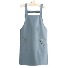 순잠 모던 바리스타 앞치마, 블루, 1개