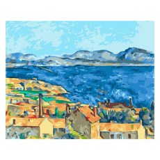 Momofix Painting DIY名畫繪畫組 40 x 50 cm 保羅塞尚 馬賽海灣, 1套