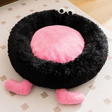 퍼피드림 강아지 왕눈이 투톤 퍼니 따듯한 방석 00094, 핑크, 1개