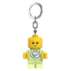 LEGO 迷你人偶鑰匙圈燈 寶寶鑰匙圈 KE209H, 1個, 黃色等