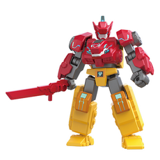 Funnyflux 恐龍戰騎 迷你公仔 迅猛龍機器人, 1個, 混合顏色