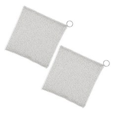 MONACO OLIVE 頂級316L不鏽鋼環形鋼絲絨 15cm, 銀色, 2個