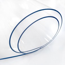 커버팩토리 투명매트, 투명, 두께 1mm x 가로 40cm x 세로 40cm x 모서리라운드 1.5cm, 1개