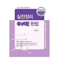 2023 실전정리 ONE 헌법:공무원 시험 합격을 위한, 새흐름
