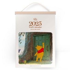 2025 迪士尼小熊維尼掛曆 + A3 掛木套裝, 1組, 混色